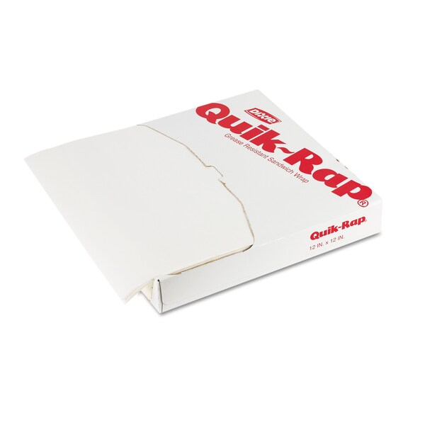 Dixie Quik-Rap Grease-Resistant Waxed Sandwich Paper, 12x12, Yellow, PK5000 DIX 891259
